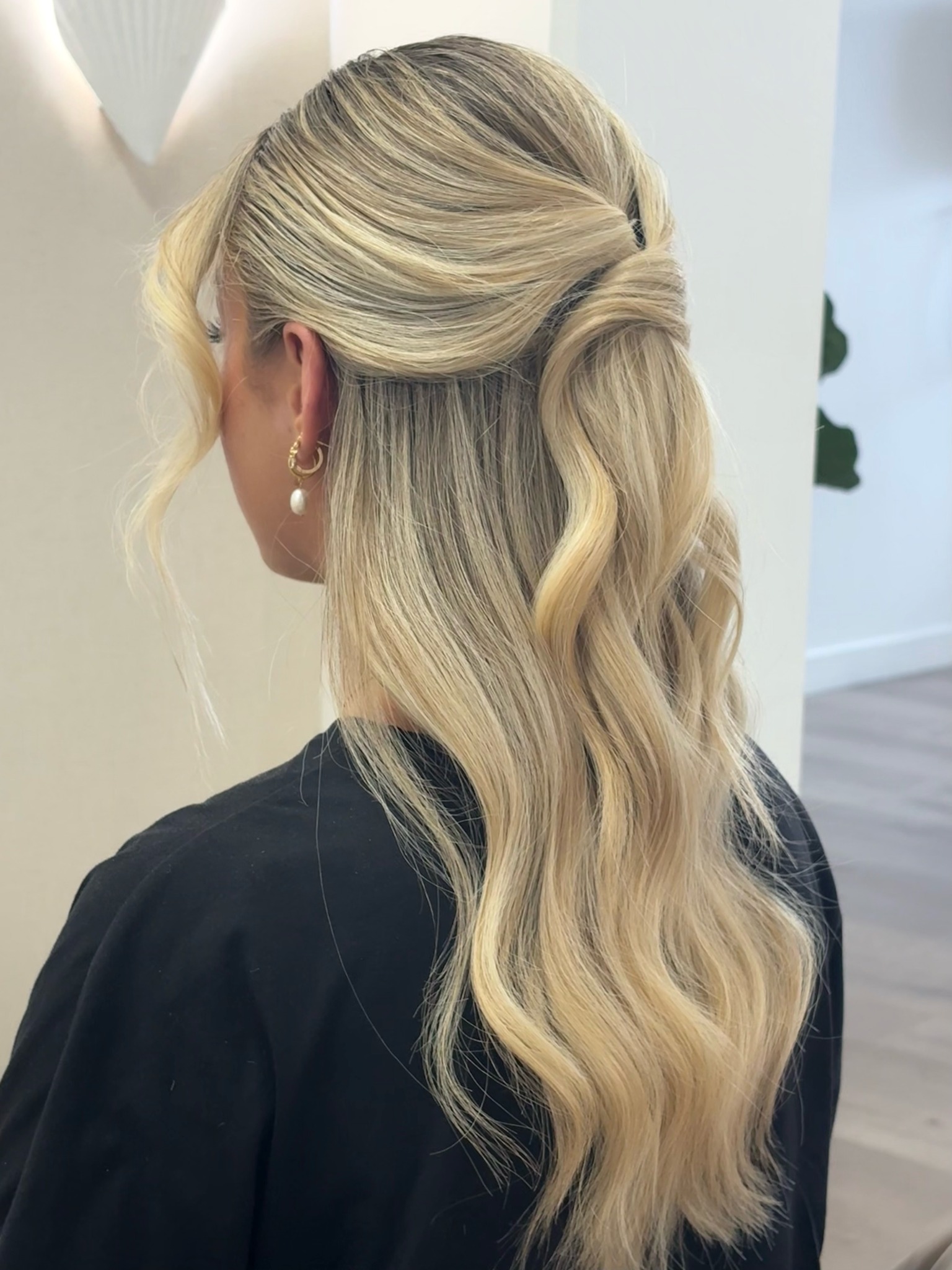 Blossom blonde hair styling